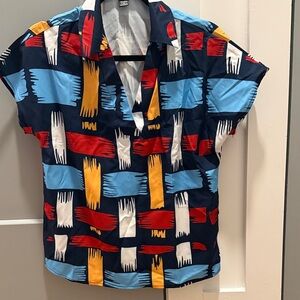 SHEIN Multicolor Brushstroke Women’s  Shirt